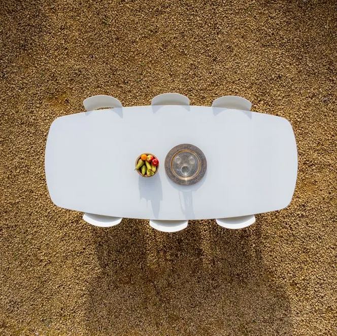 Gartentisch Rollo oval 